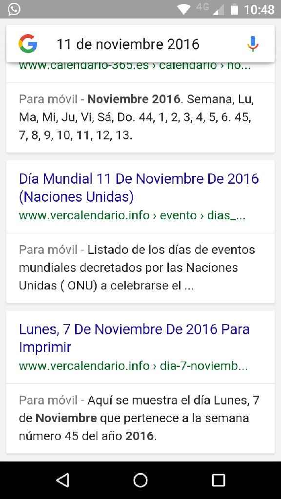 Googlea  la fecha de tu boda y comparte el resultado - 1