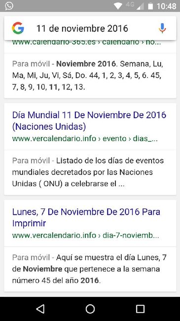 Googlea  la fecha de tu boda y comparte el resultado - 1