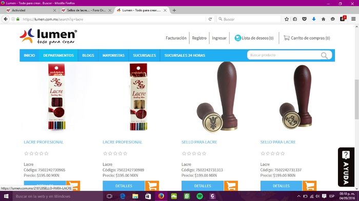 Los que encontramos en lumen