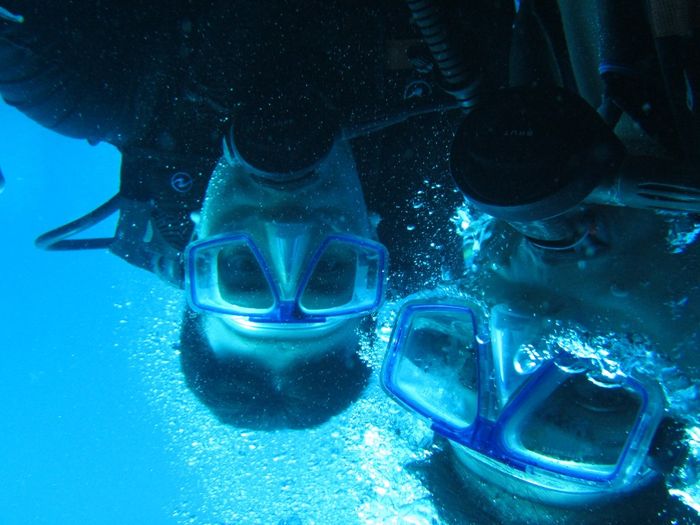 Selfie bajo el agua