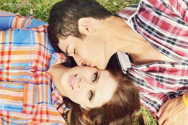 Sesion de fotos beso