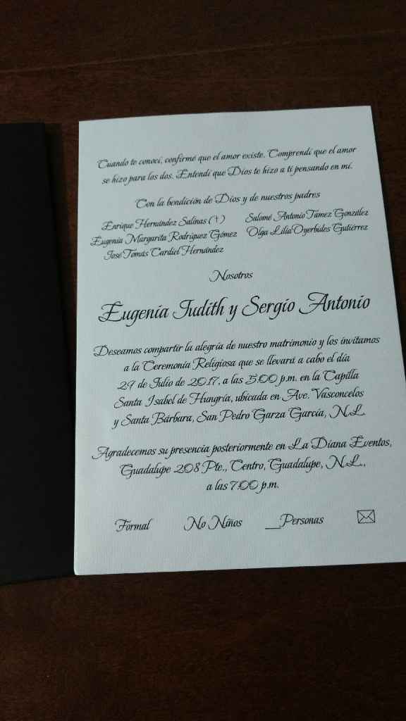 Invitaciones y argollas en mi poder - 2