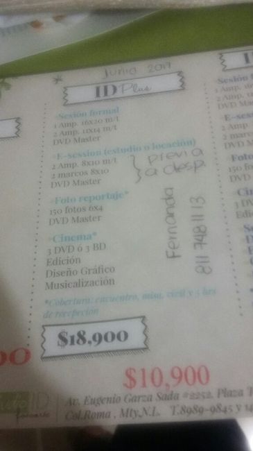 Hablemos de paquetes de fotografía - 1