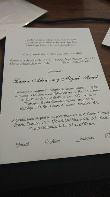 Invitaciones. - 2