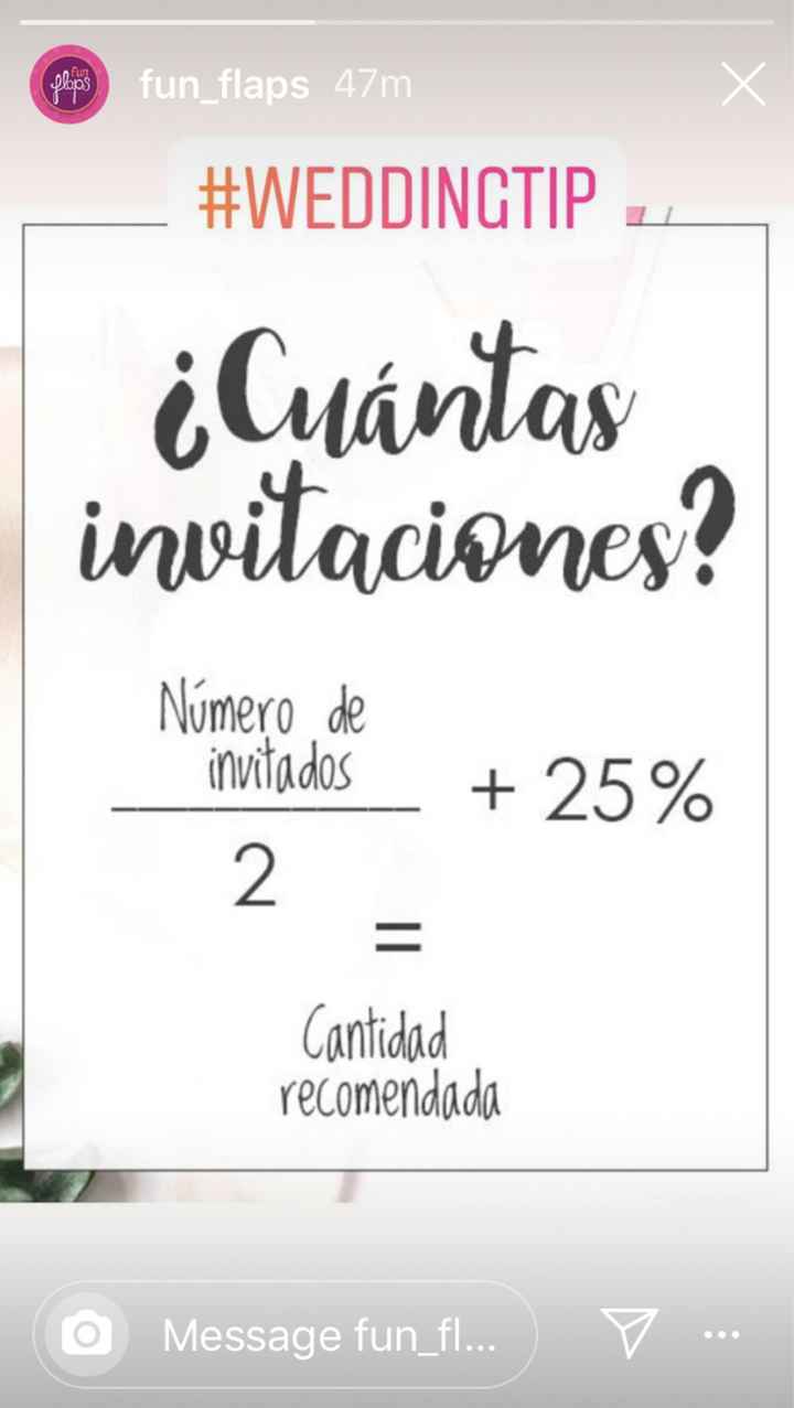 ¿Cuántas invitaciones necesitas? - 1
