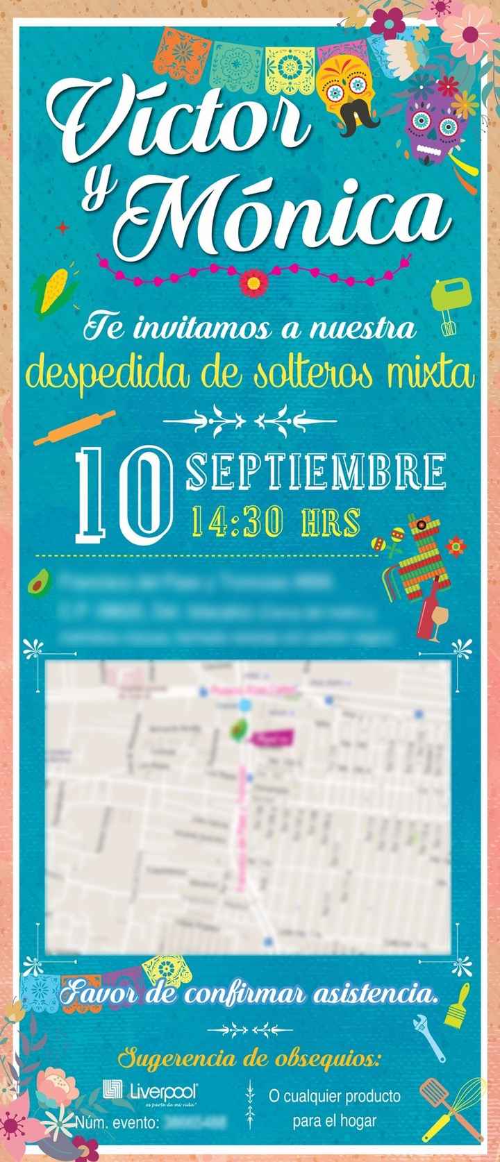 Invitación despedida de solteros mixta