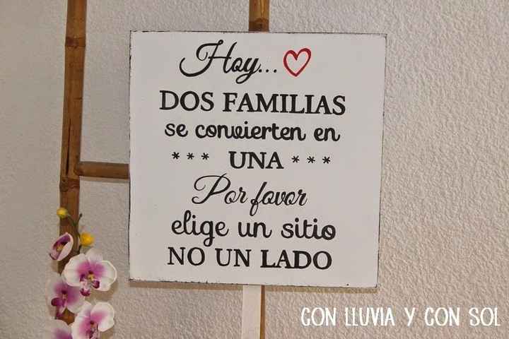 letrero boda