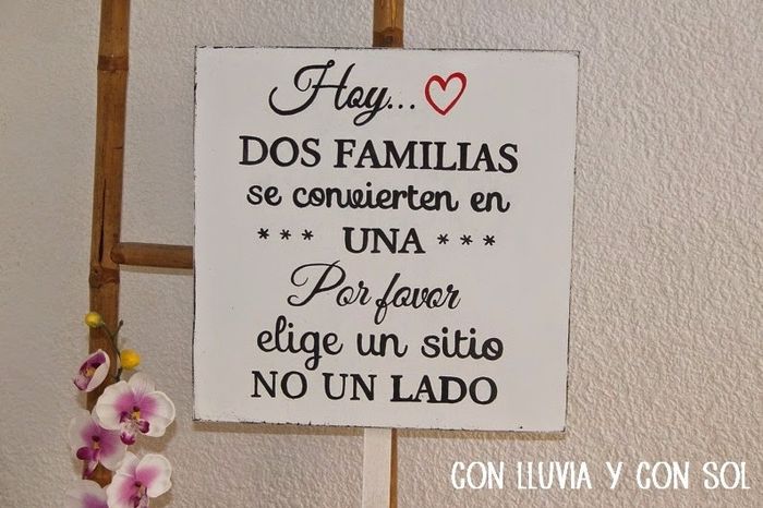 letrero boda