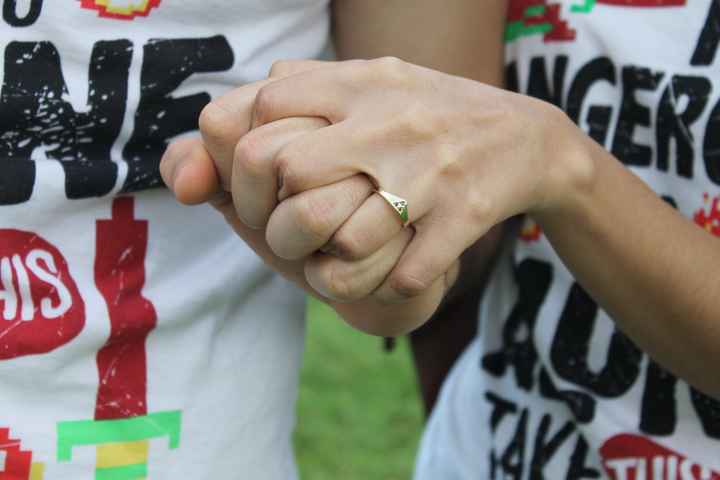 anillo de  compromiso 