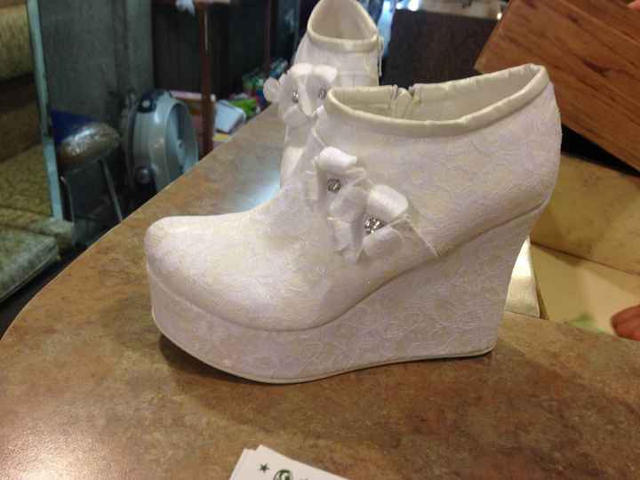 Zapatillas para la novia. - 1