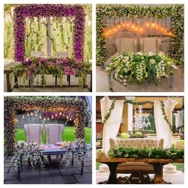 Arreglo para mesa de novios - 1