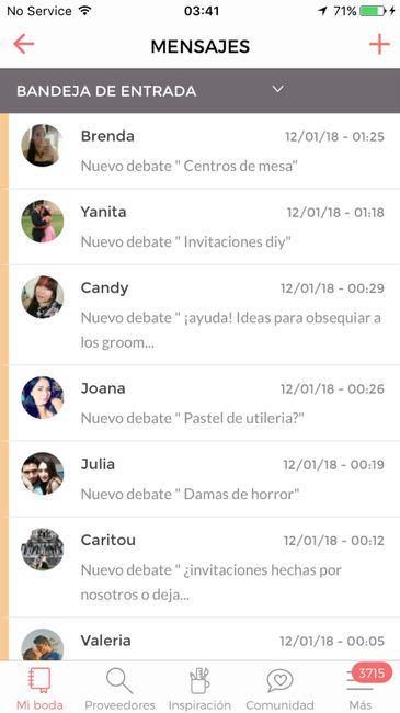  Excedí el número de mensajes - 1