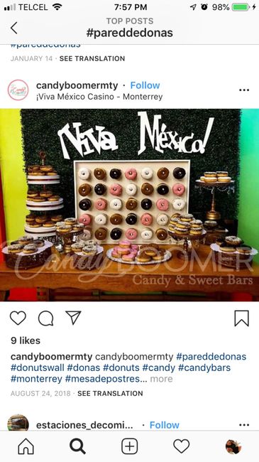 Donuts Bar - Mesa/pared de Donas - 5