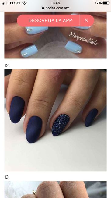 Uñas azules para el gran día 💙 - 1