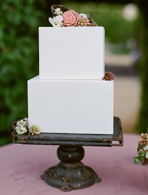 Tendencias pasteles 🎂 de boda cuadrados ⏹ - 4