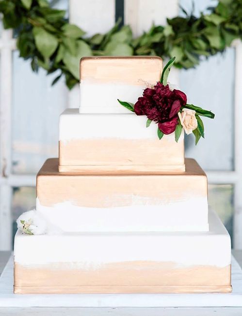 Tendencias pasteles 🎂 de boda cuadrados ⏹ - 7