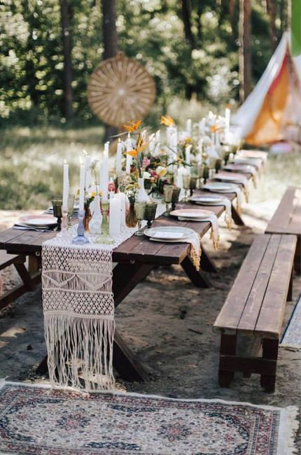 Wedding trend Macramé : Decoración de mesas 3
