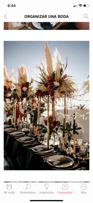 Hierba de las pampas como elemento clave en la boda - 1