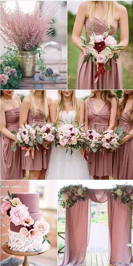  De Nostalgia Rose a Mauve las paletas para las bodas 2018 - 7