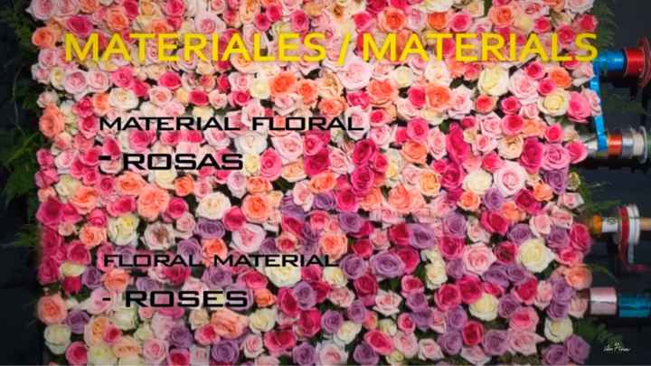  diy pared de flores 🌺 - 2