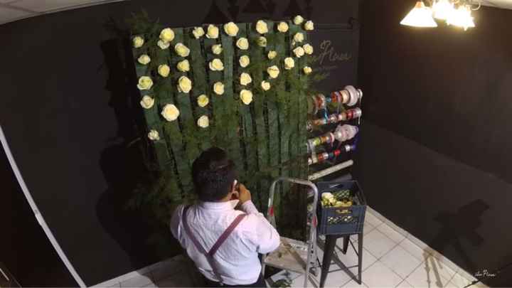  diy pared de flores 🌺 - 5