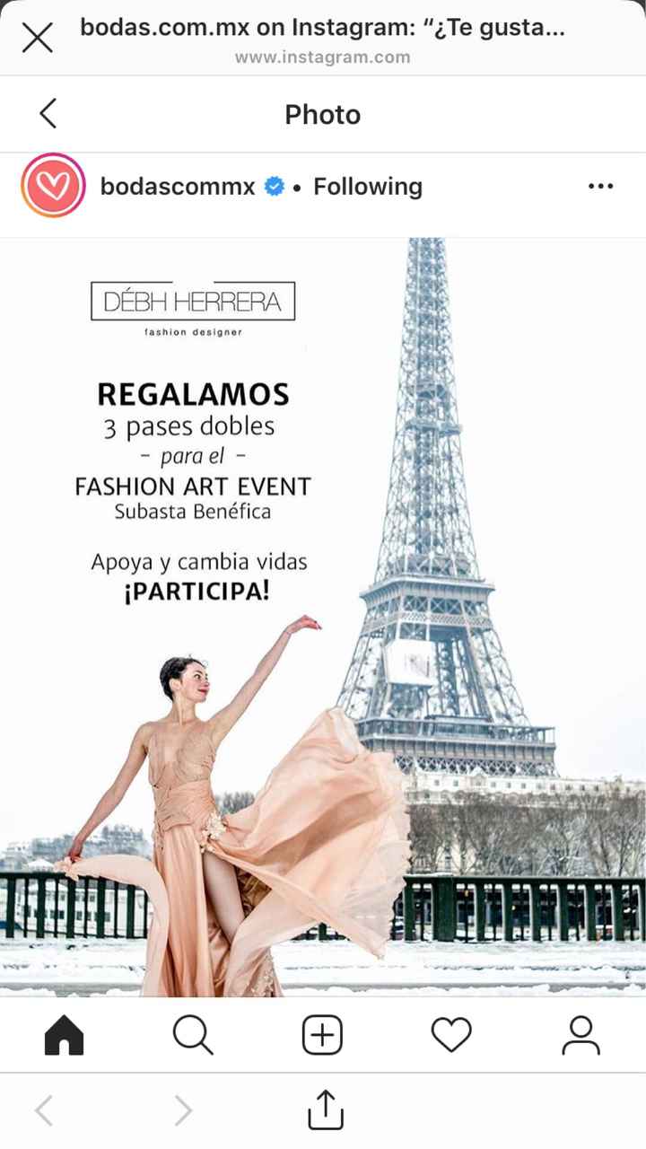 Sorteo de Bodas.com.mx en Instagram - 1