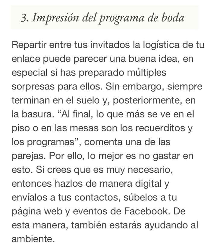 Cosas incesesarias en la boda - 7