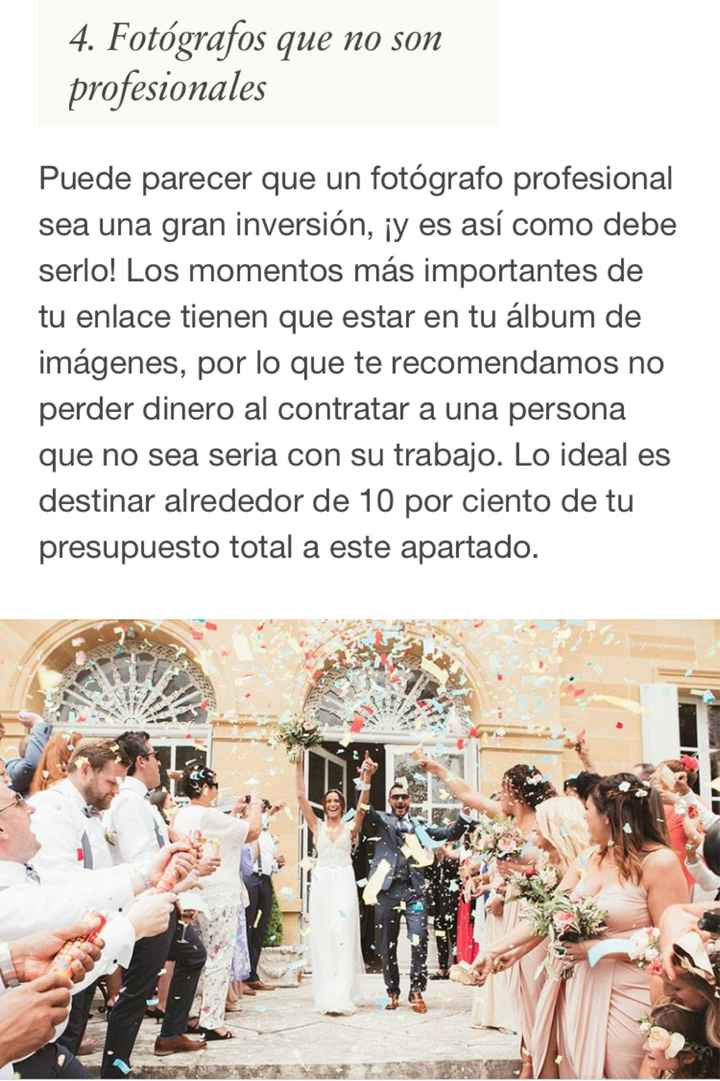 Cosas incesesarias en la boda - 8