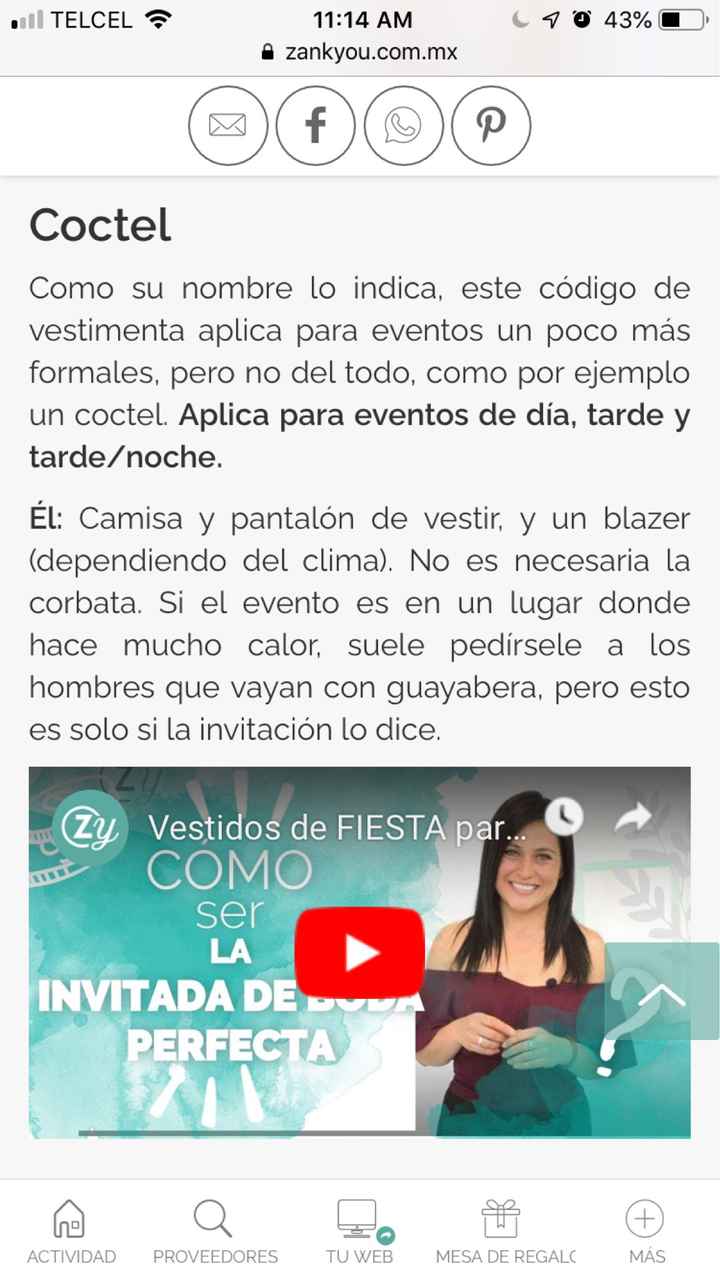 Código de vestimenta...ayuda! - 1