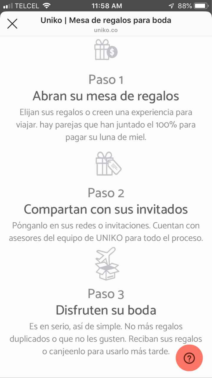 Mesa de Regalos - 2