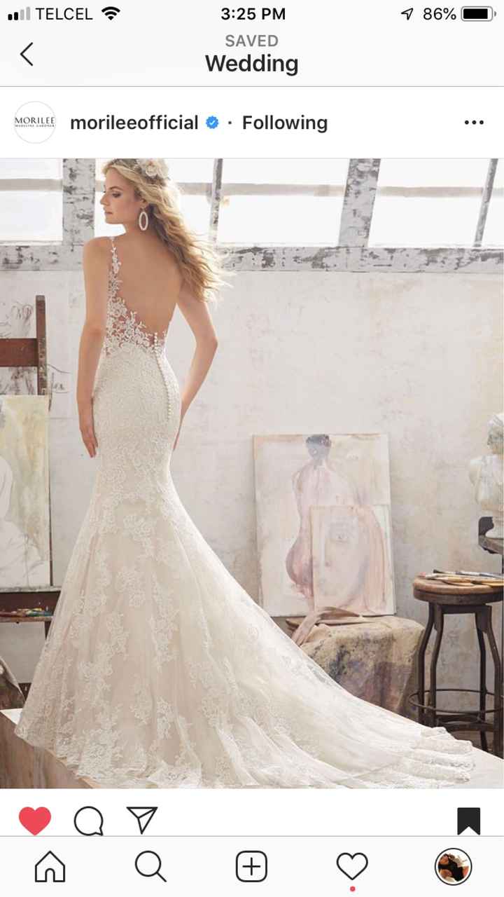 Vestido cola de sirena - 1