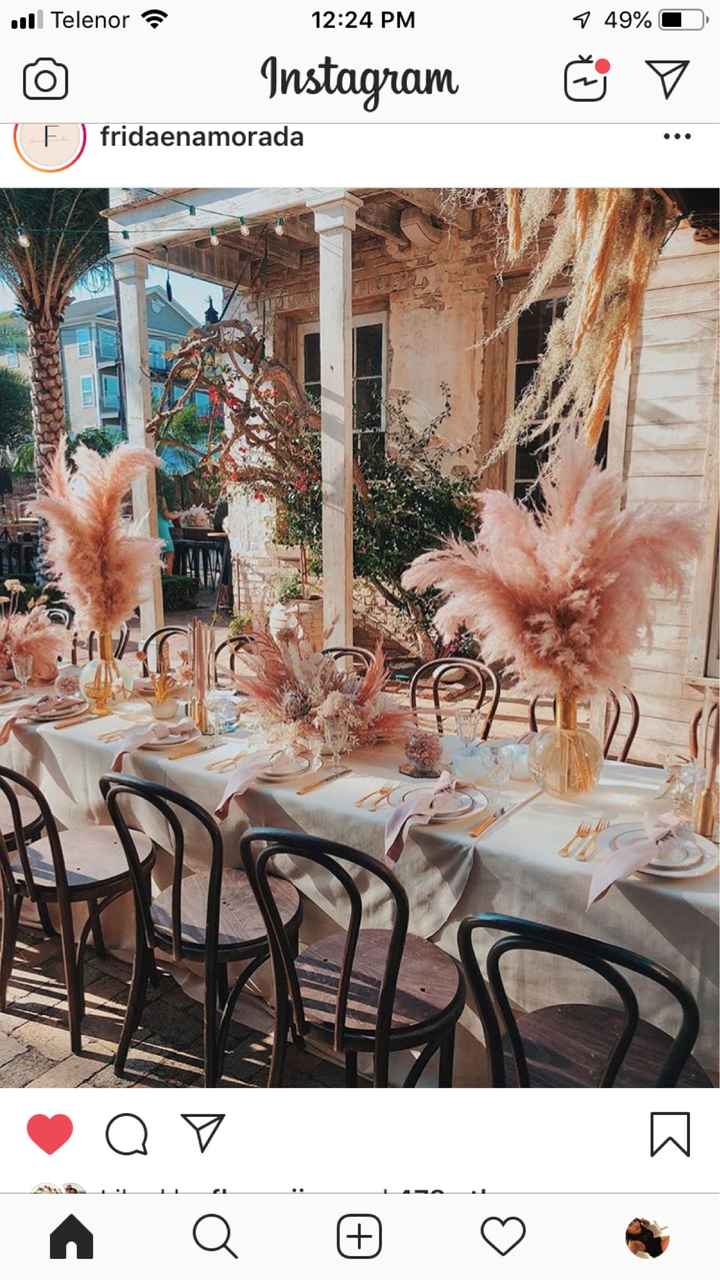 Decoración con pampas y letreros de neón para bodas en otoño - invierno - 4