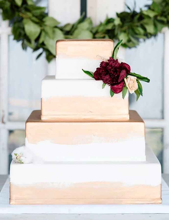 Tendencias pasteles 🎂 de boda cuadrados ⏹ 7