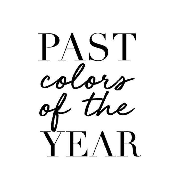 Recuento Color del año Pantone desde 2010 - 1