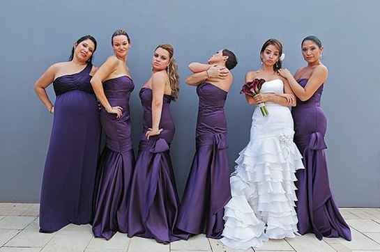 5 damas de honor?