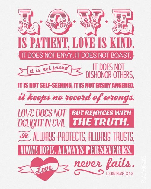 1 corinthians 13:4-8