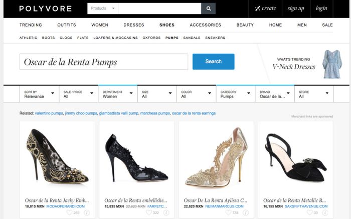 Y en polyvore que es una tienda en internet esta en 