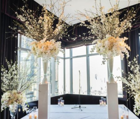 Decoracion para ceremonia simbolica