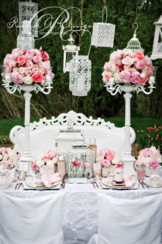 mesa de novios shabby chic