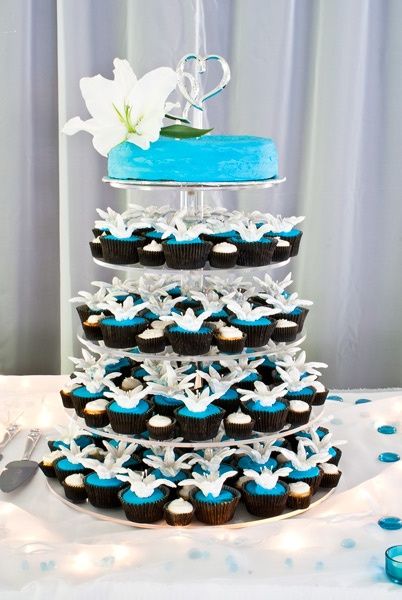 cupcake turquesa