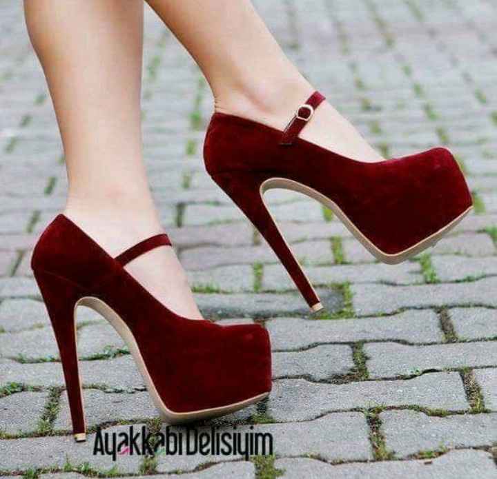 Zapatos rojos para la novia - 1