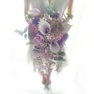 alcatraz, lila, verde y perlas