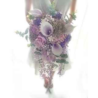 alcatraz, lila, verde y perlas