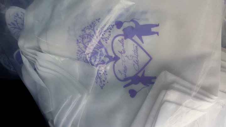 Las bolsitas diseñadas con nuestros dibujos