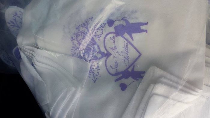 Las bolsitas diseñadas con nuestros dibujos