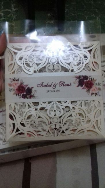 Por fin! Nuestras invitaciones 😃 2
