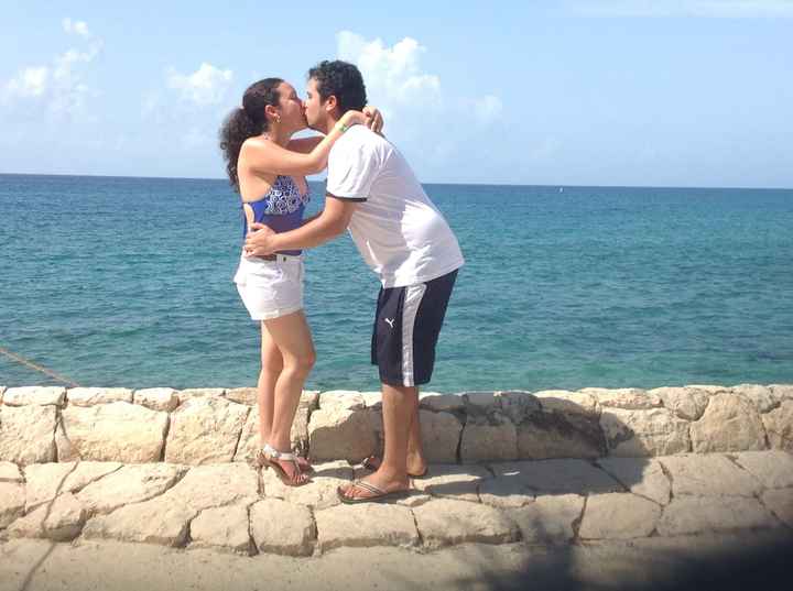 Beso con mi amorcito