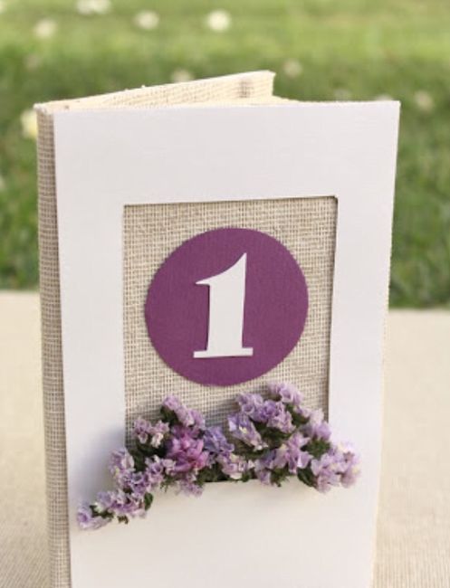 Ideas para numeradores de mesas - 7