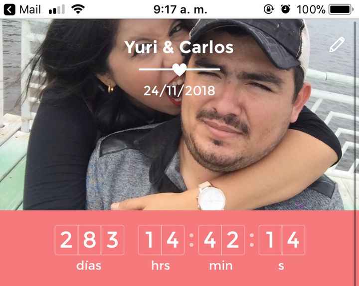 ¡Escribe los días que faltan para tu boda! - 1