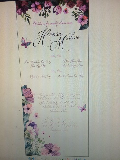 Mar & nan vamos avanzando 25... las invitaciones! - 3